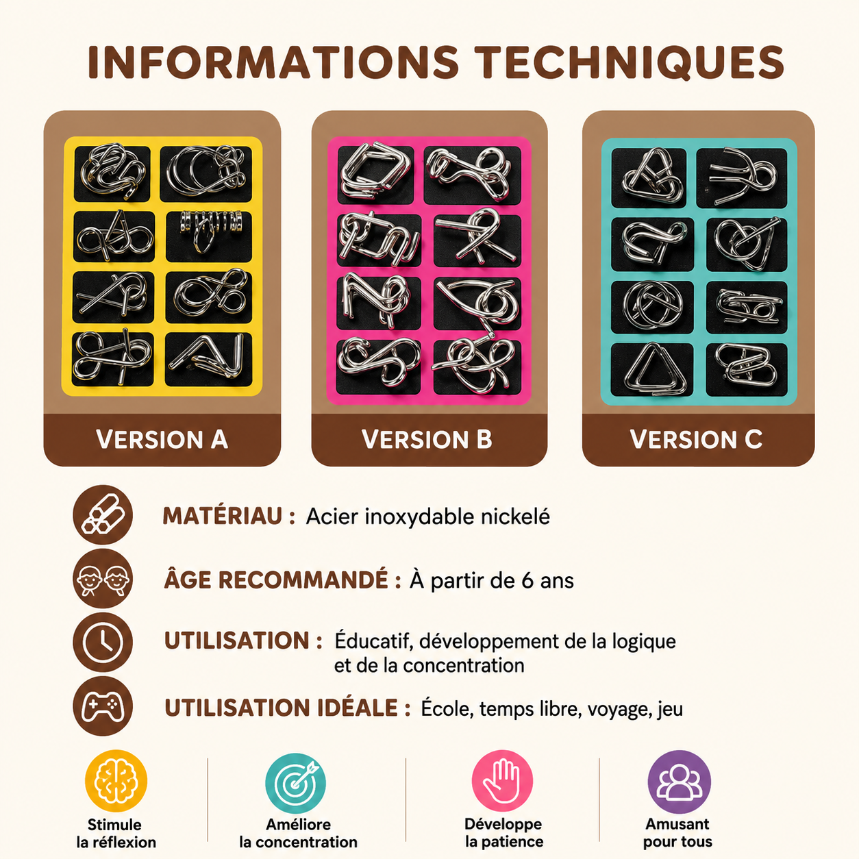 Ensemble de puzzle ( 24 jeux )