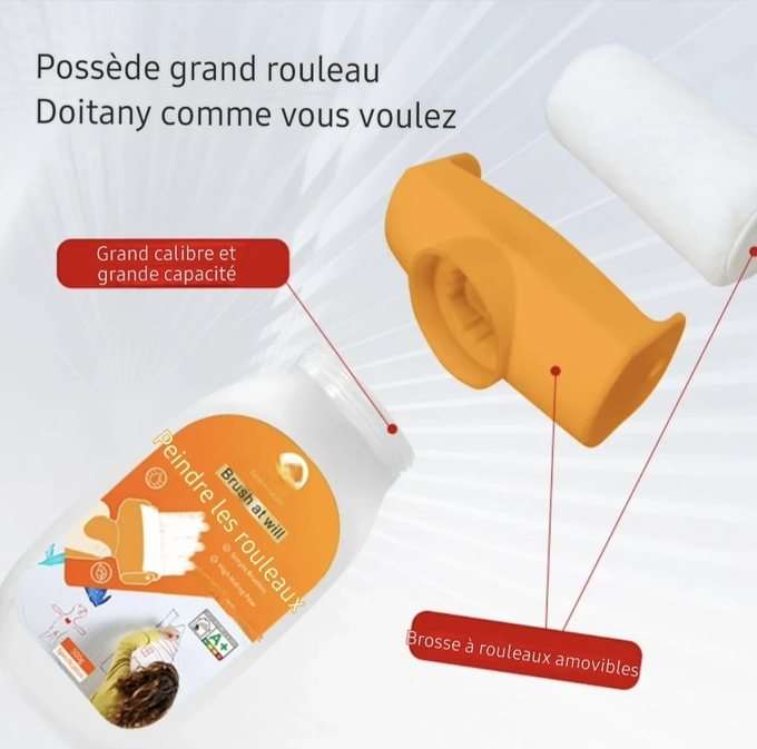 Rouleau Peinture Réparateur – Mur Propre en 2 Minutes