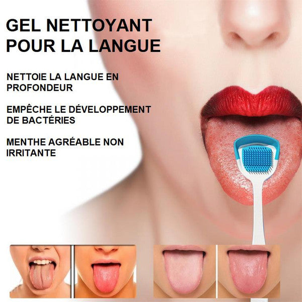 Gel + gratte langue