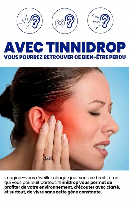 Spray anti-acouphènes pour éliminer les bruits et les brûlures d'oreilles