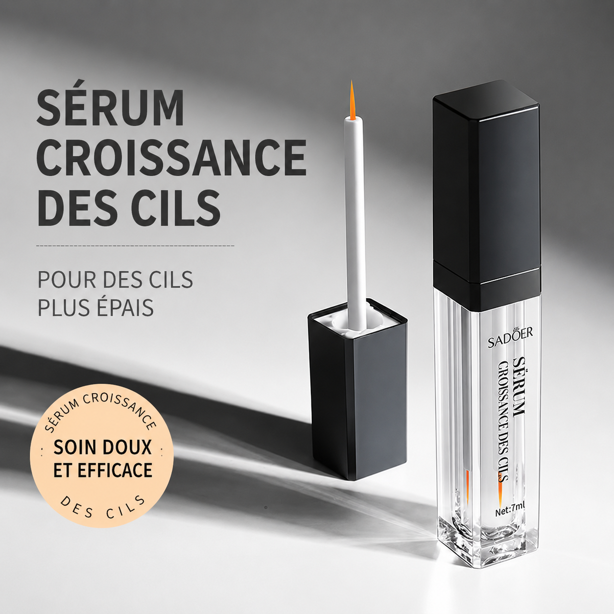 Sérum de croissance de cils naturel  (1 ACHETÉ = 1 OFFERT)