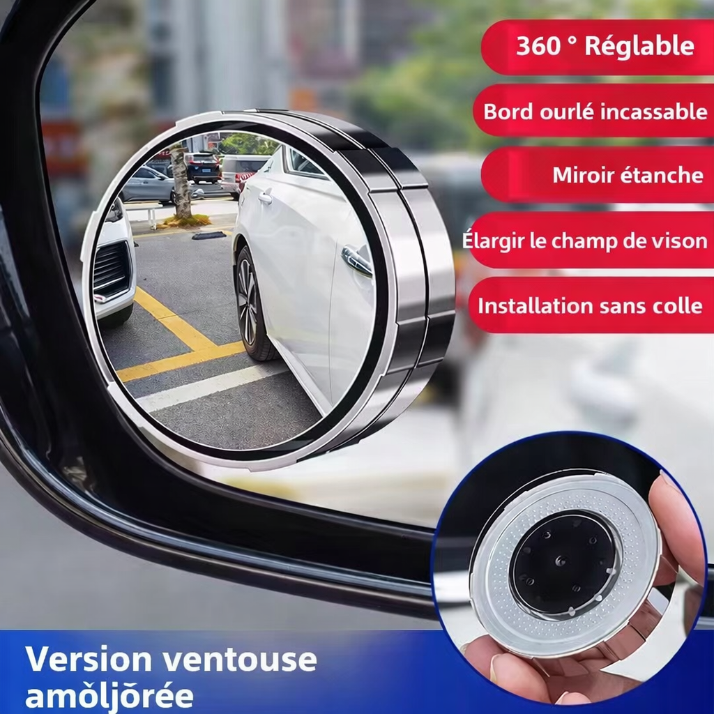 Mini Rétroviseur Grand Angle Anti-Angle Mort