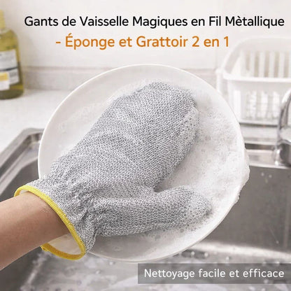 Pack Gants 2-en-1 Cuisine Pro. (silicone et aluminium) Le Duo parfait